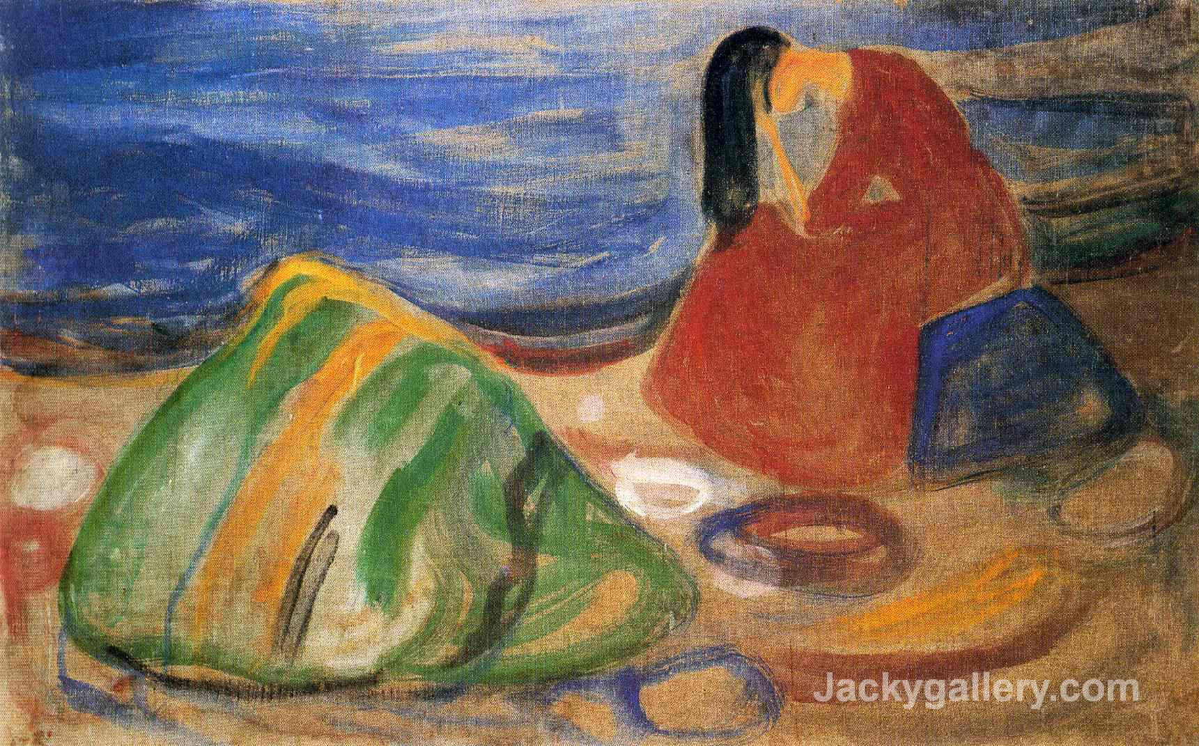 Melancholy by Edvard Munch paintings reproduction